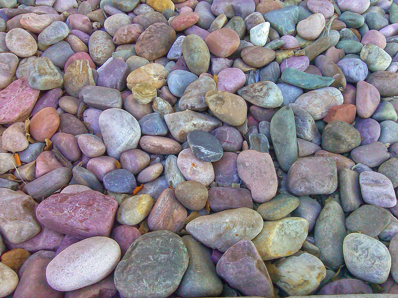 Rocks outside the hospital